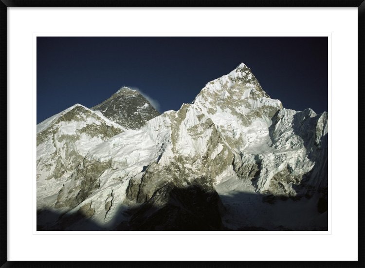 Global Gallery Mt Everest And Mt Nuptse Seen From Kala Pattar